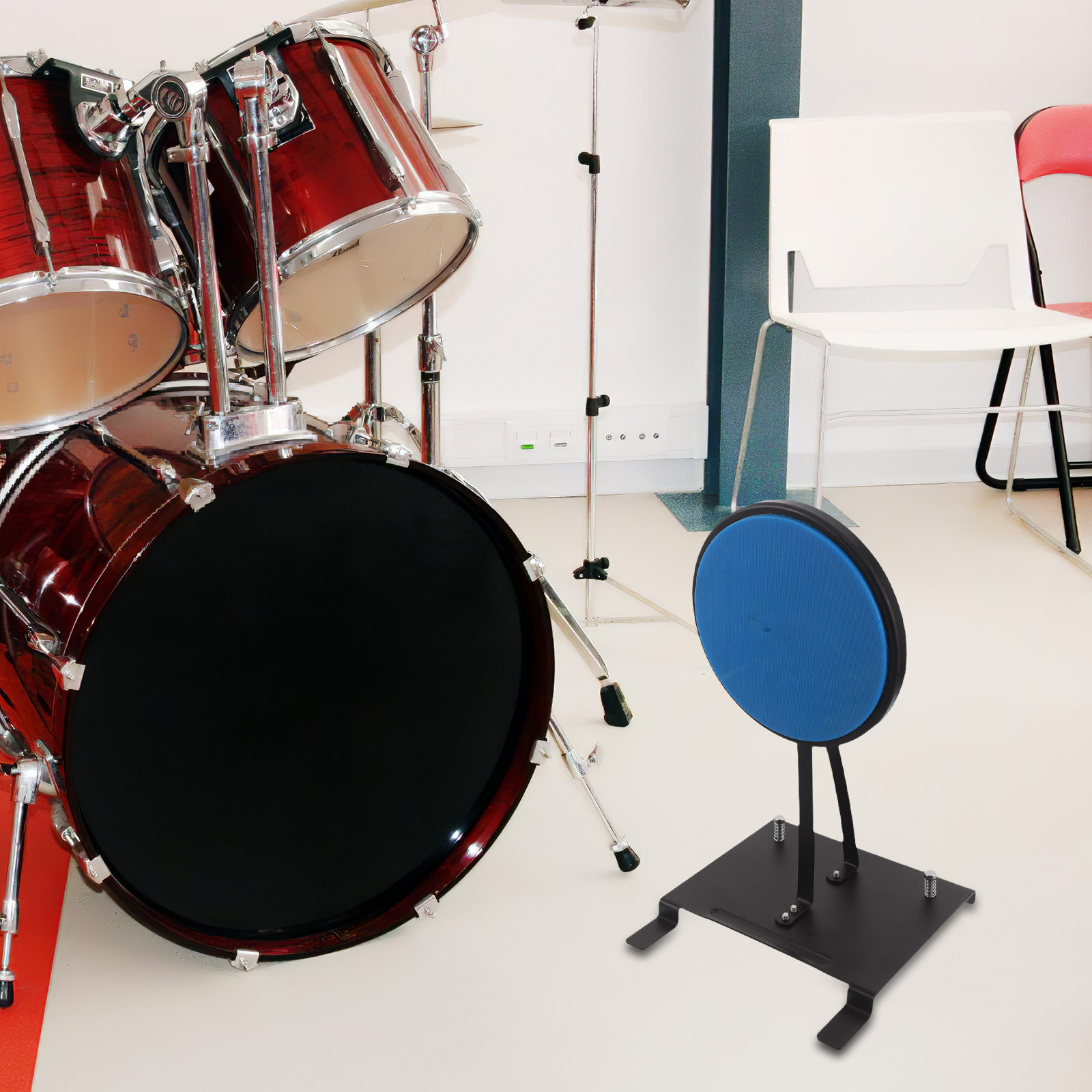 Drum Practice Pad - Drum Practice Mat Mute Pad Kit