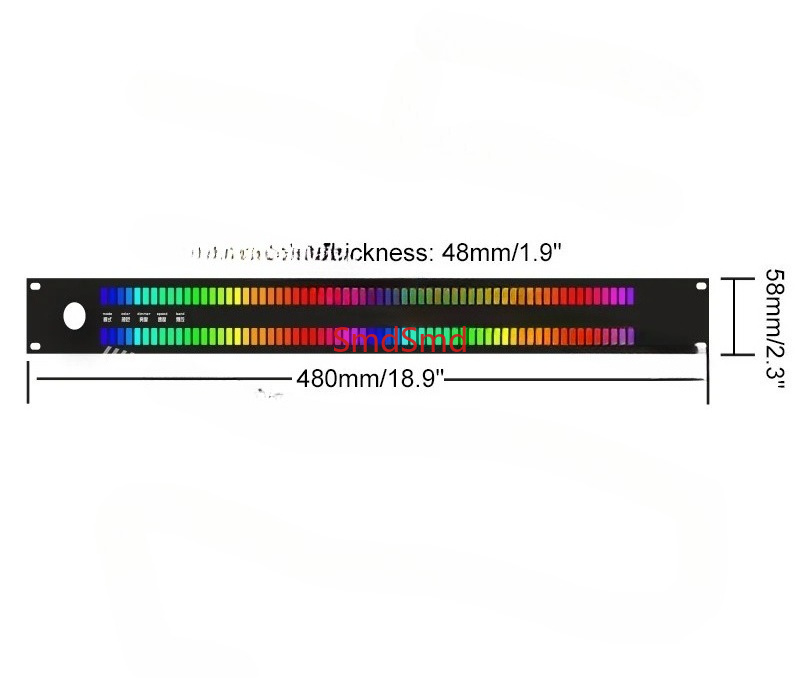 Audio Music Visualizer Free - 128-Light LED Music Spectrum Display LED64X2