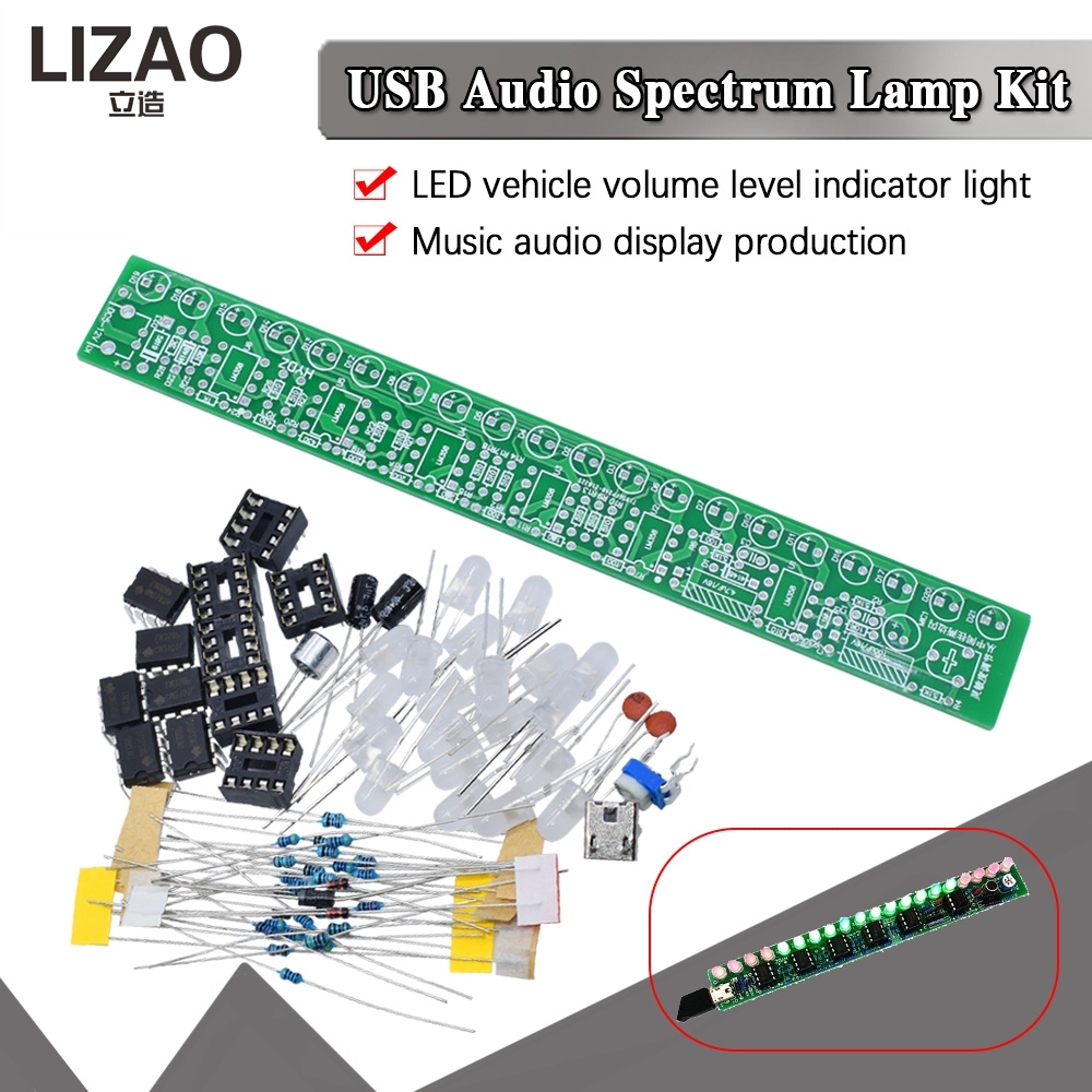 USB Audio Spectrum Lamp DIY Ki - огляд і ціна Audio Music Visualizer Free