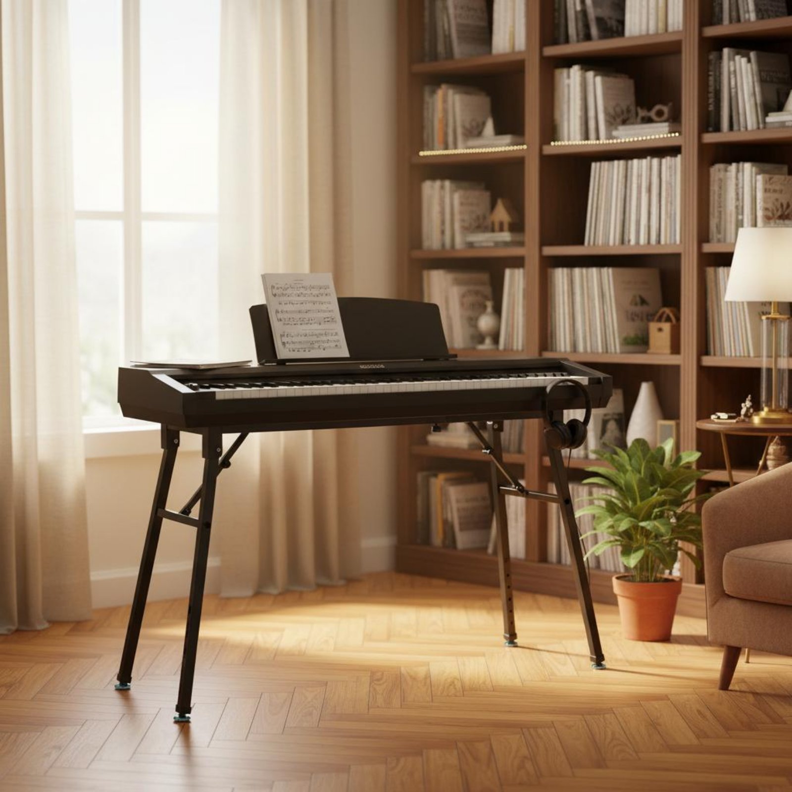 Folding Keyboard Stand Portabl - огляд і ціна Music Stand Folding