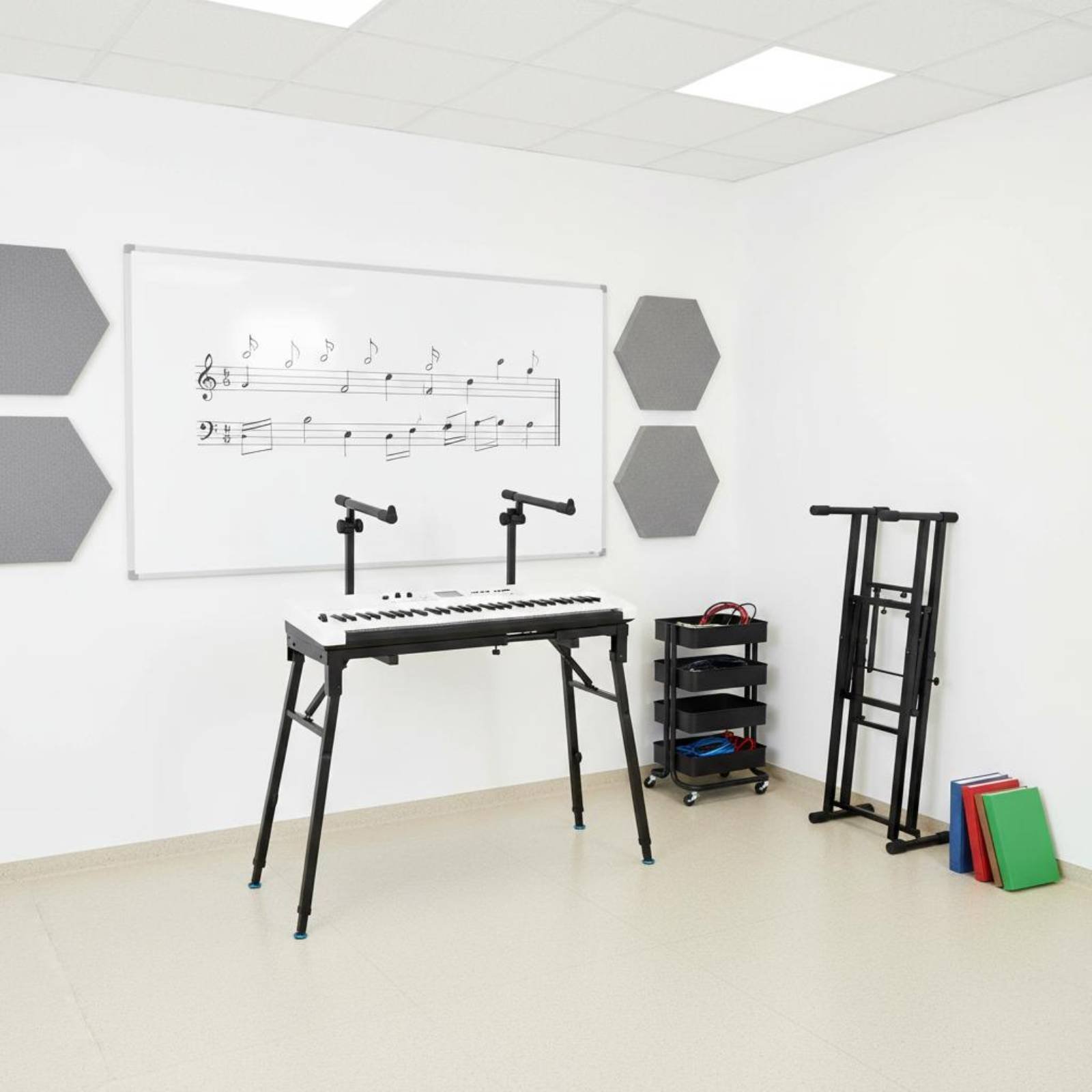 Folding Keyboard Stand Portabl - огляд і ціна Music Stand Folding