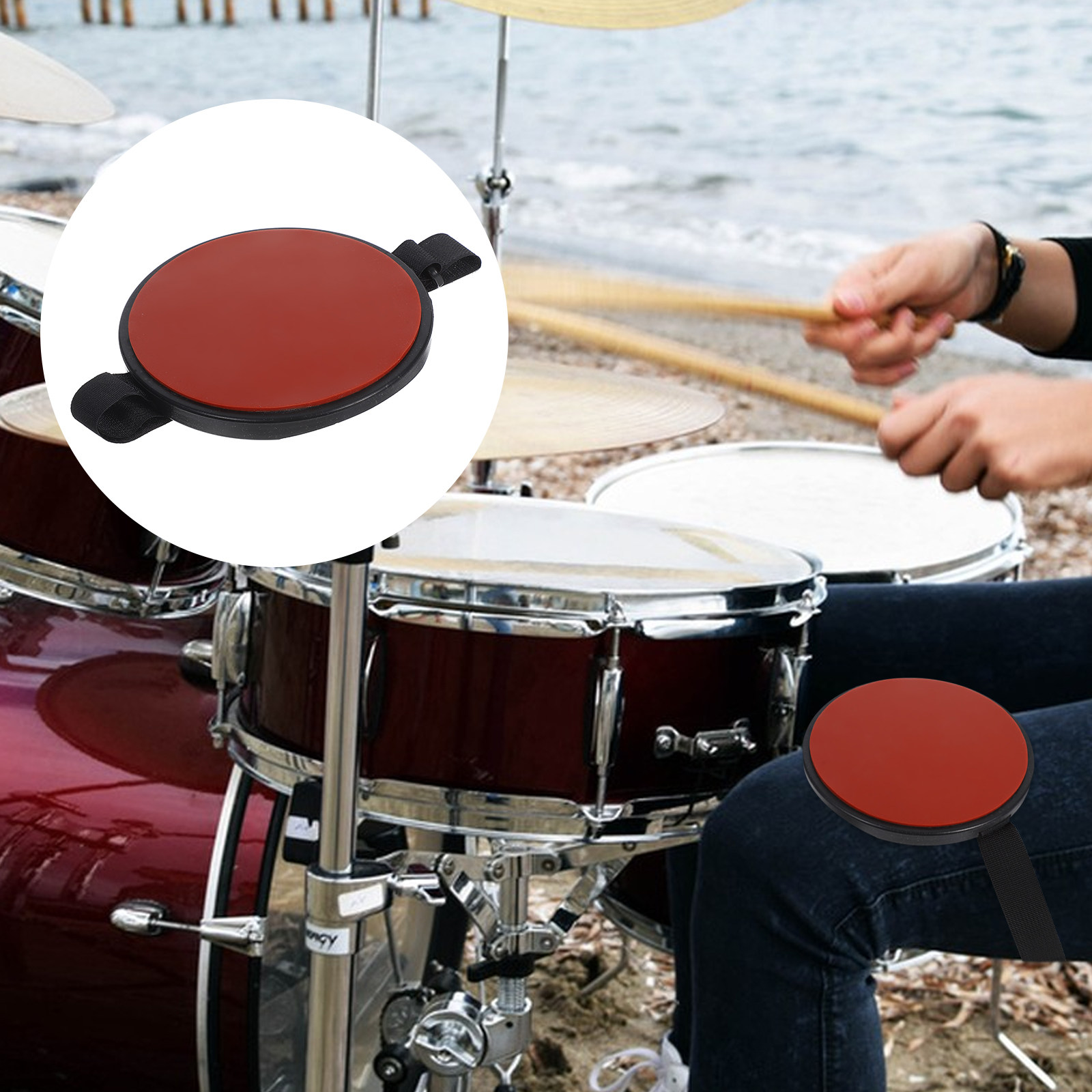 Portable Silent Drum Pad Adjus - огляд і ціна Drum Practice Pad
