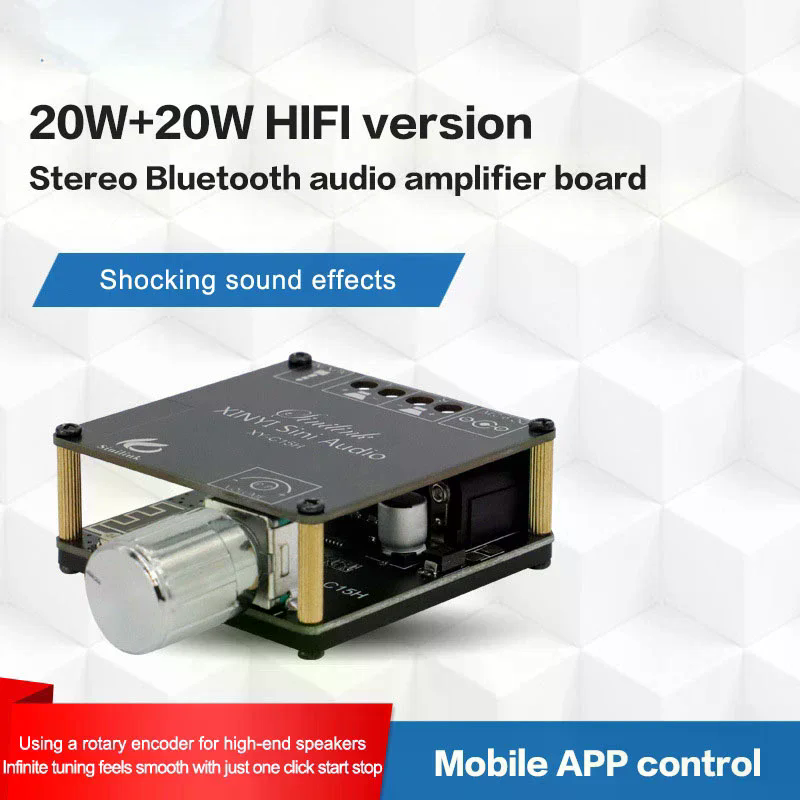 2*20W Bluetooth 5.0 Power Ampl - огляд і ціна Audio Music Player App