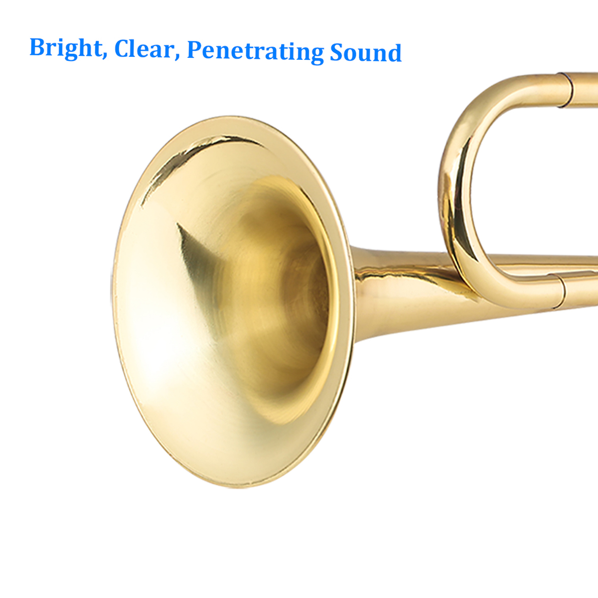 Brass C Bugle Call Gold-Plated - огляд і ціна Trombone Mouthpiece