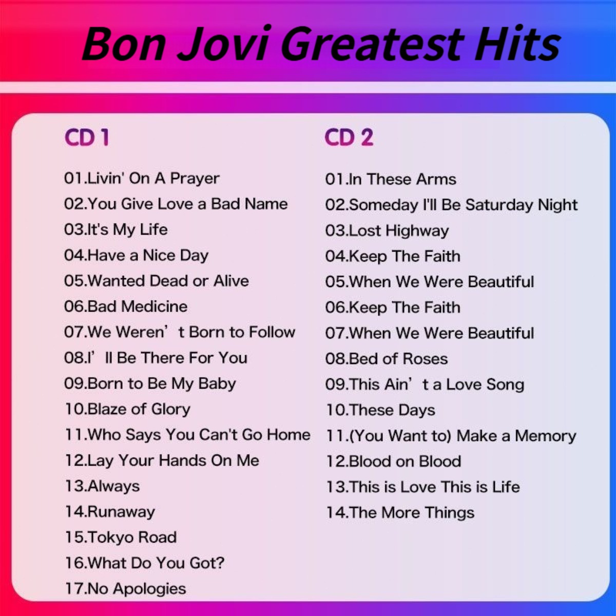 Bon Jovi Greatest Hits The Ult - огляд і ціна Audio Music Only