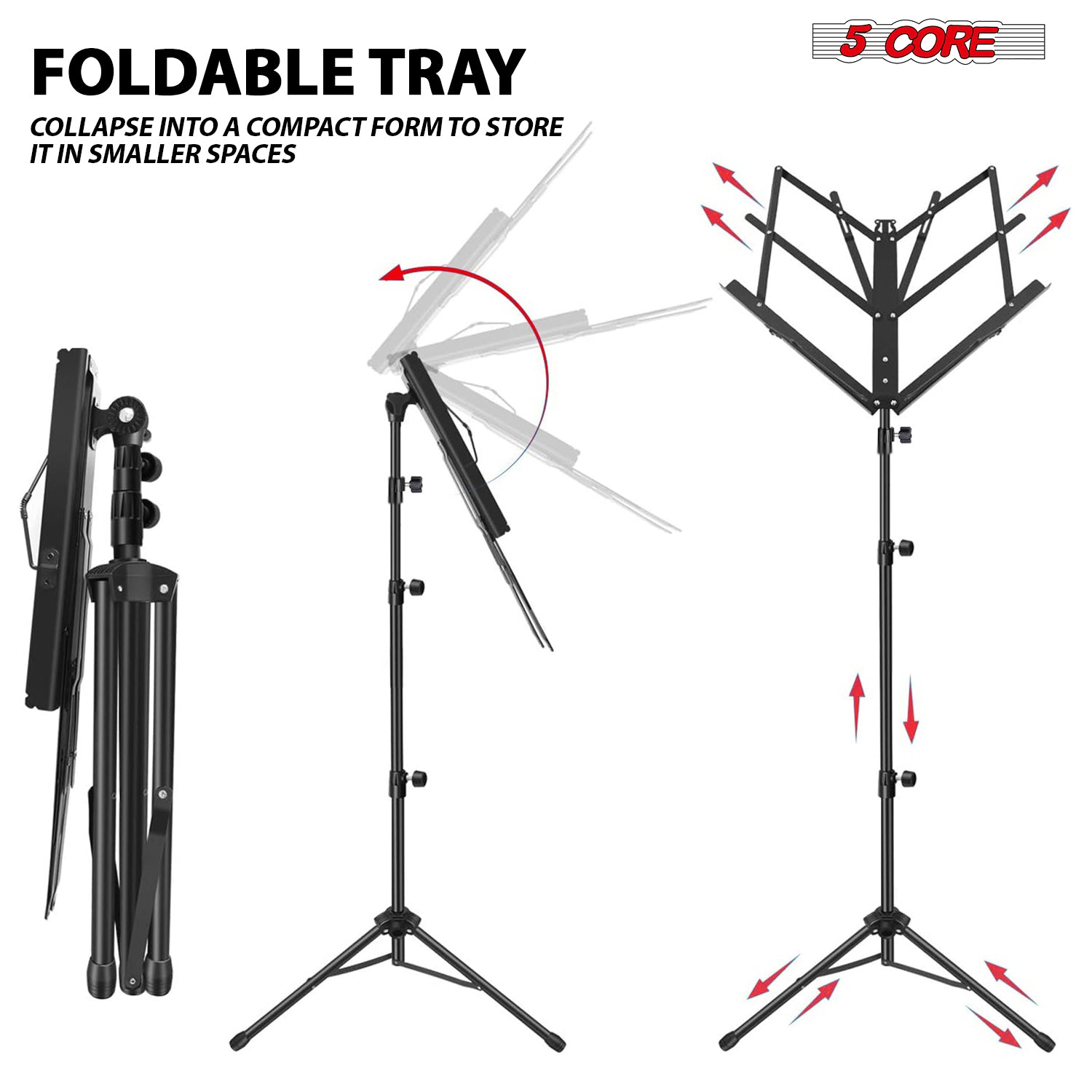 5 Core Music Stand For Sheet M - огляд і ціна Music Stand Folding