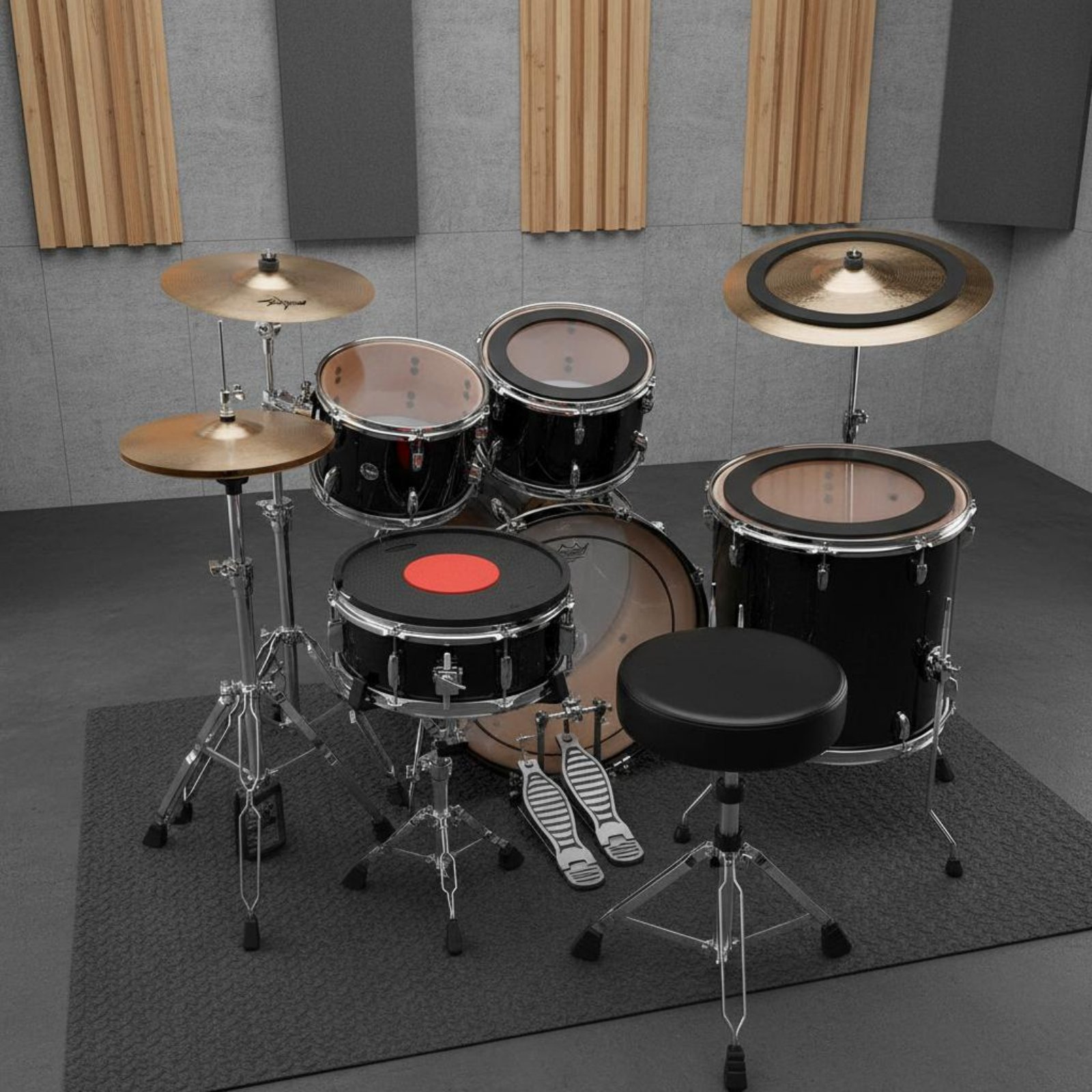 Rubber Drum and Cymbal Mutes N - огляд і ціна Drum Practice Pad