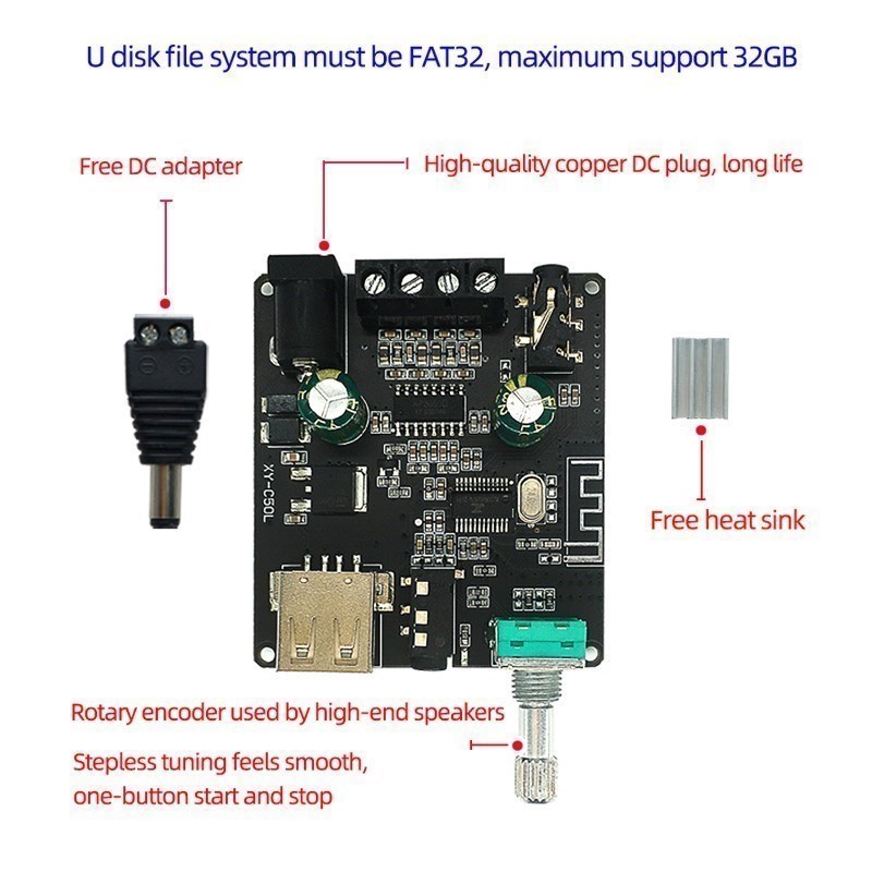 2*50W For Bluetooth5.0Power Am - огляд і ціна Audio Music Player App