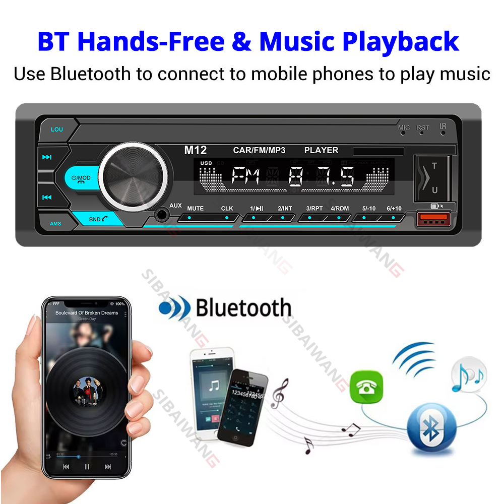 1 din car radio mp3 bluetooth  - огляд і ціна Audio Music Player App
