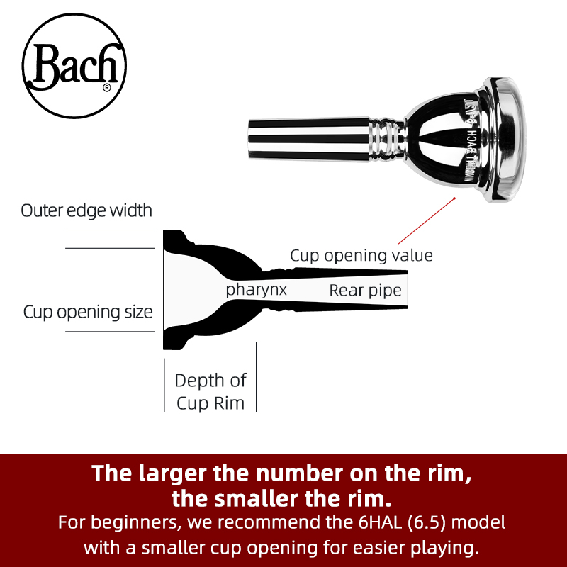 American Bach Tenor Trombone 3 - огляд і ціна Trombone Mouthpiece