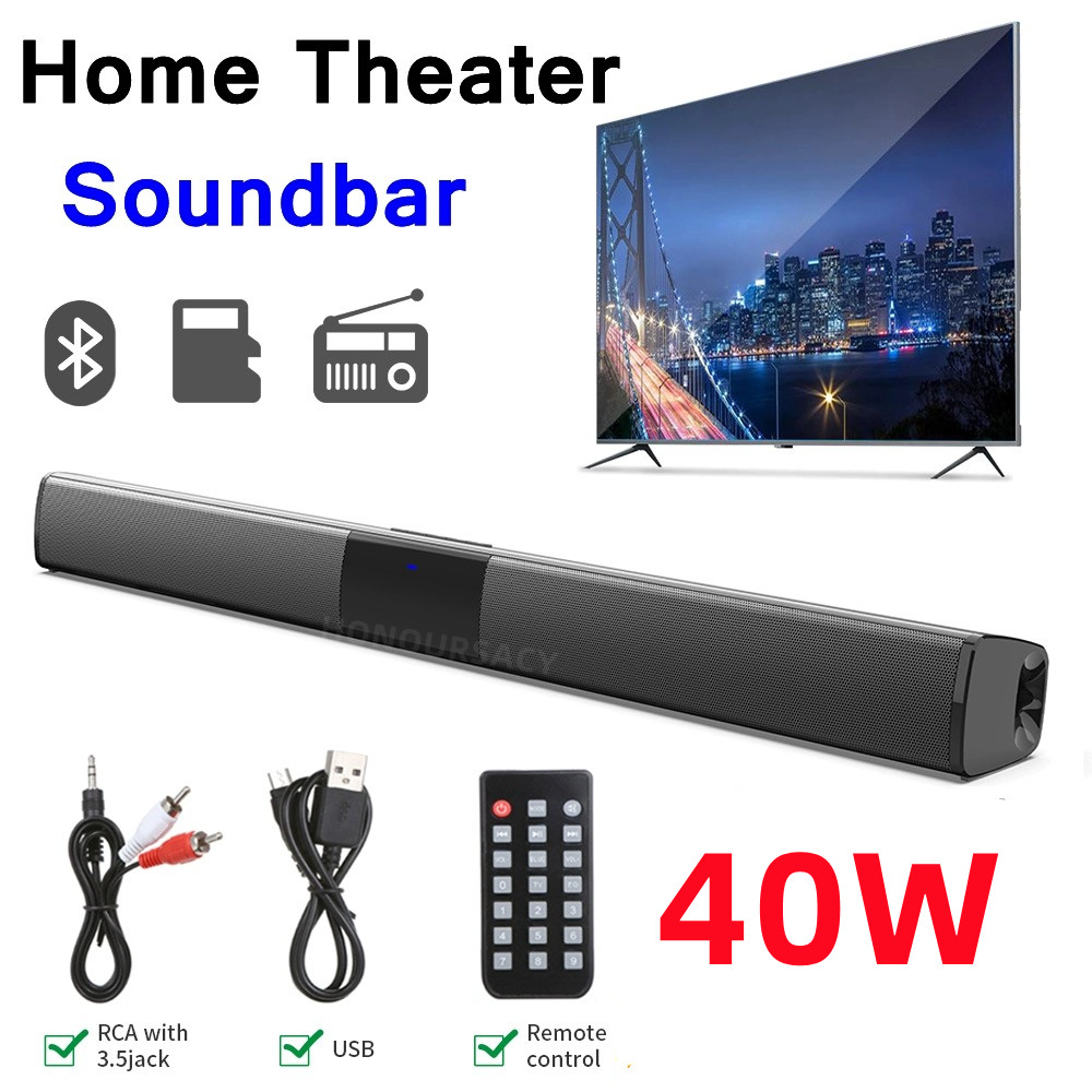 40W Soundbar TV Portable Bluet - огляд і ціна Audio Music Visualizer Free
