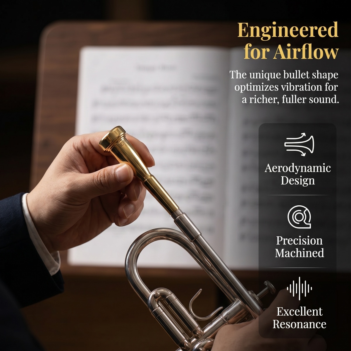 Miwayer 3C/5C/7C Bullet Trumpe - огляд і ціна Trombone Mouthpiece