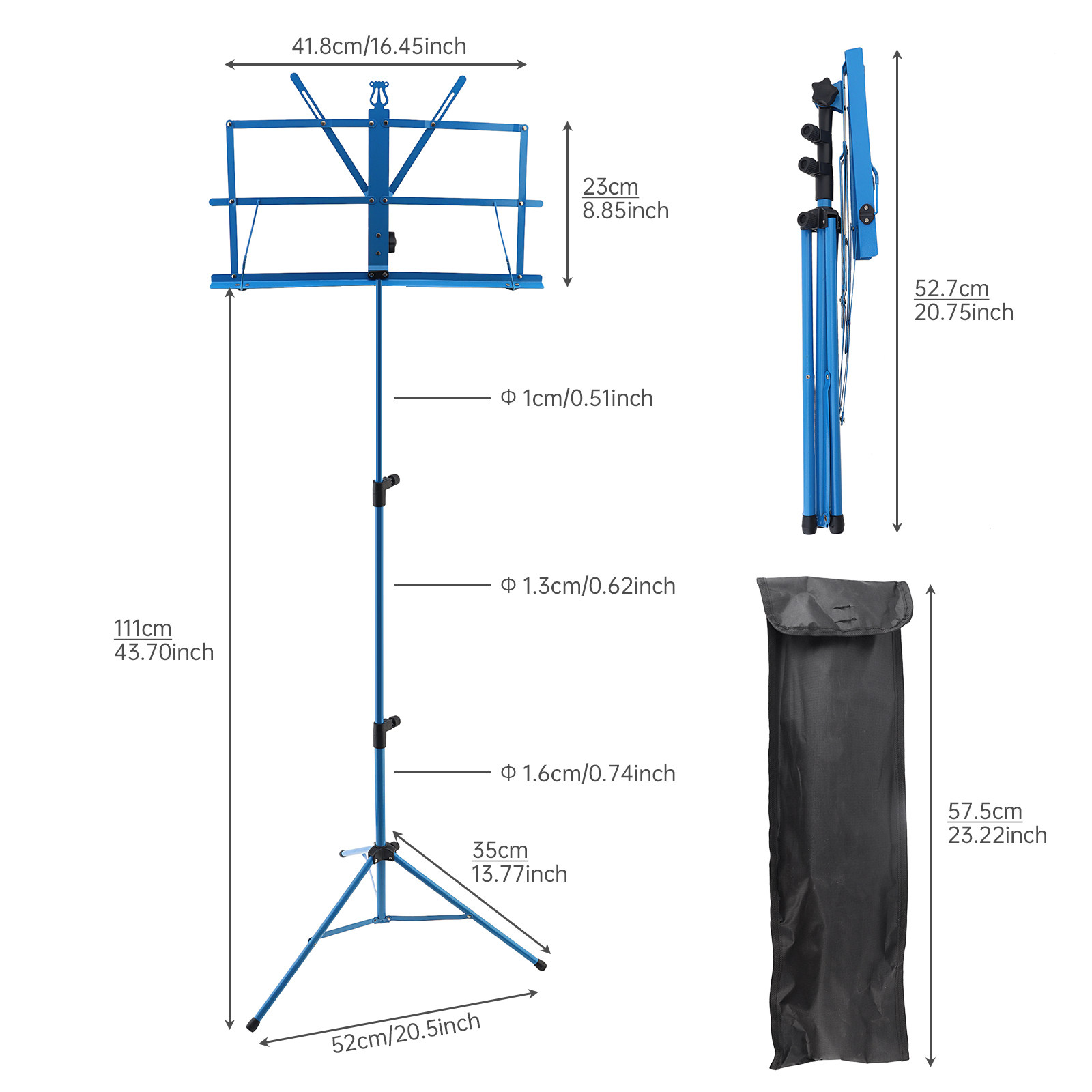 Colourful Folding Lightweight  - огляд і ціна Music Stand Folding
