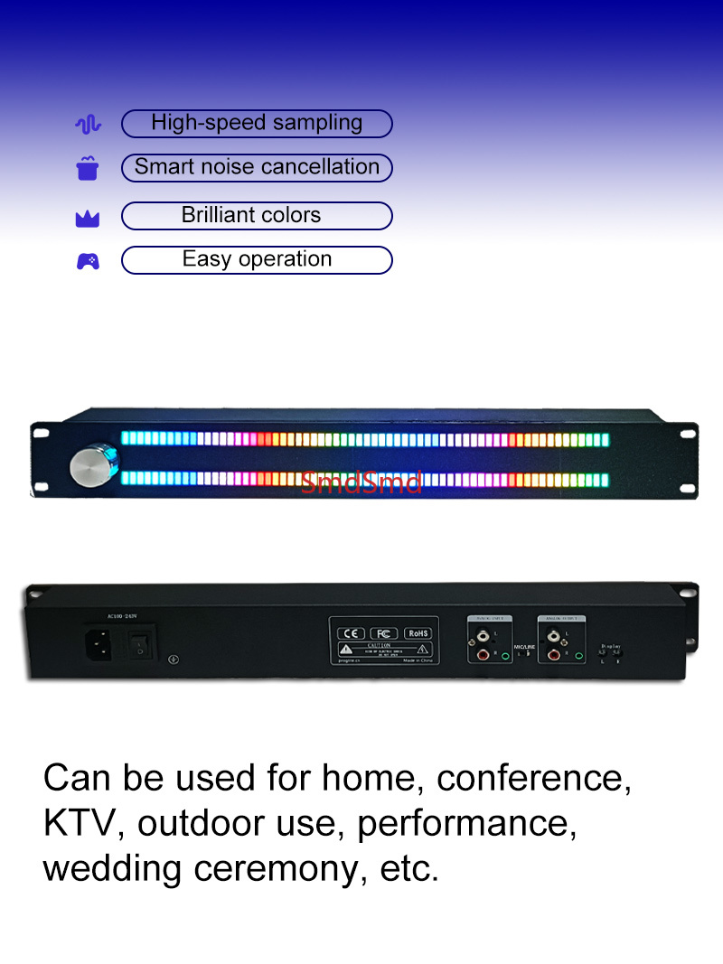 128-Light LED Music Spectrum D - огляд і ціна Audio Music Visualizer Free